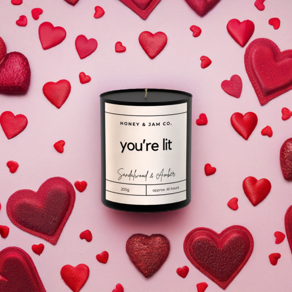 200g Black Candle ‘You're lit’