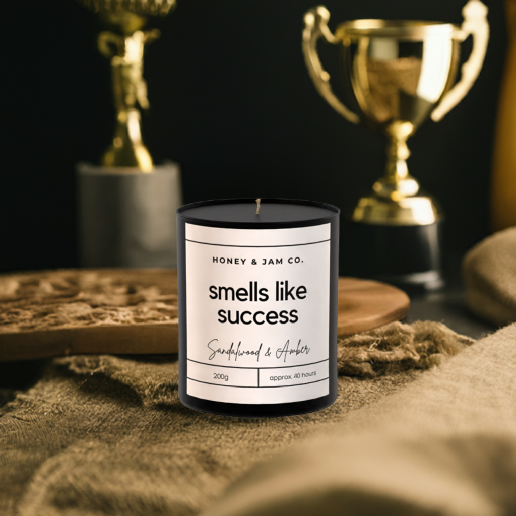 200g Black Candle ‘Smells like success’