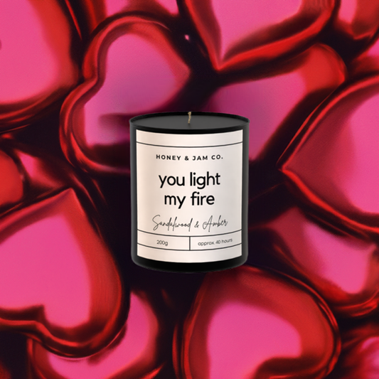 200g Black Candle ‘You light my fire’