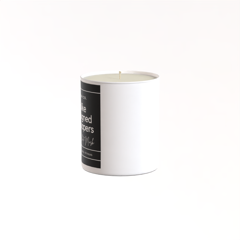 200g White candle ‘Smells like freshly signed divorce papers’