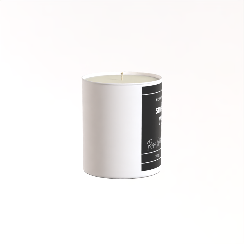 200g White candle ‘Smells like you're 30’