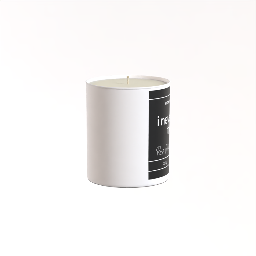 200g White candle ‘I never liked them’